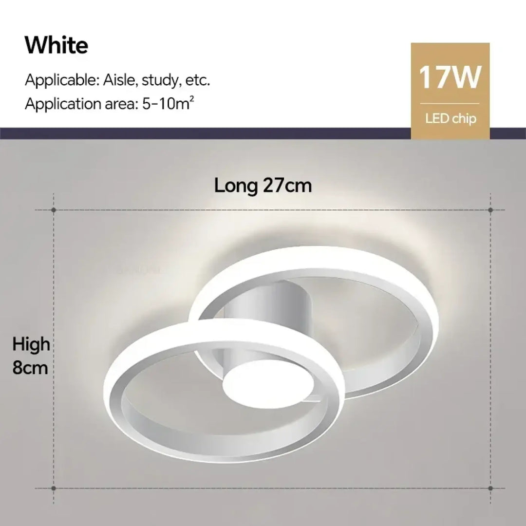 Plafonnier moderne minimaliste doré au design épuré et élégant