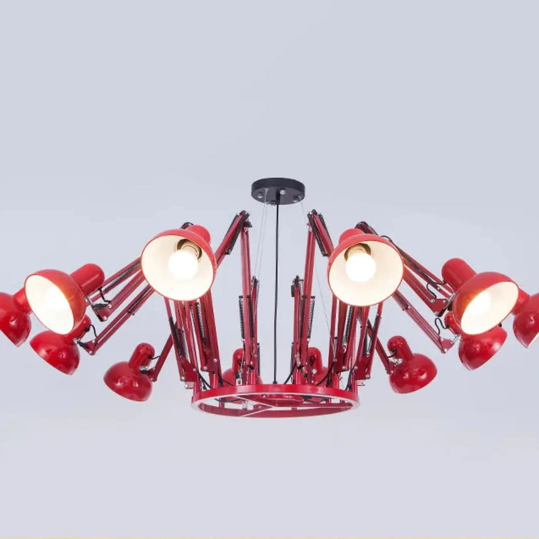 Plafonnier moderne têtes design noir éclairage led