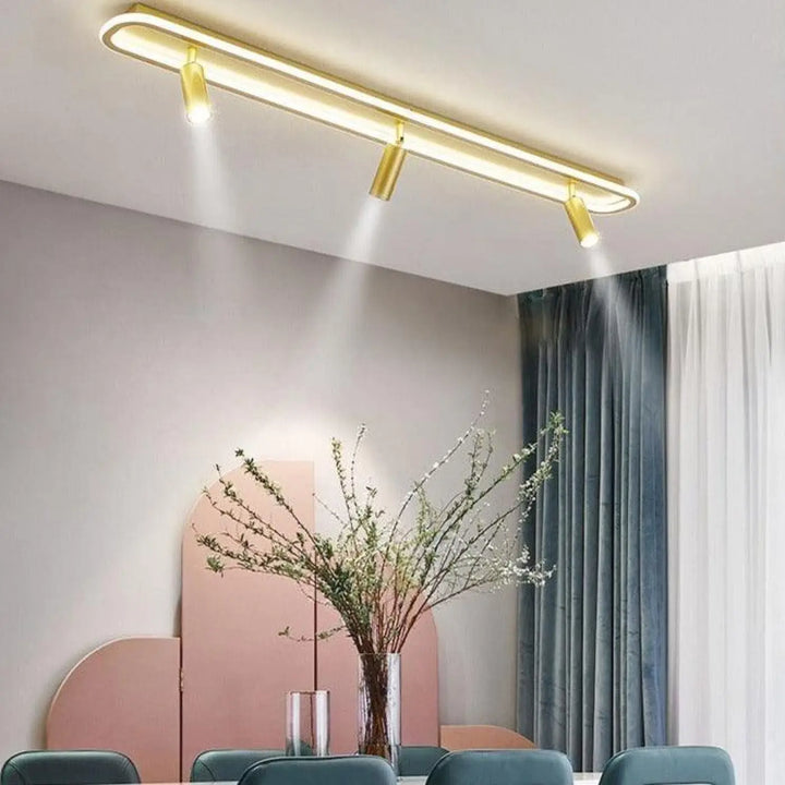Plafonnier Multiple LED en Aluminium Moderne