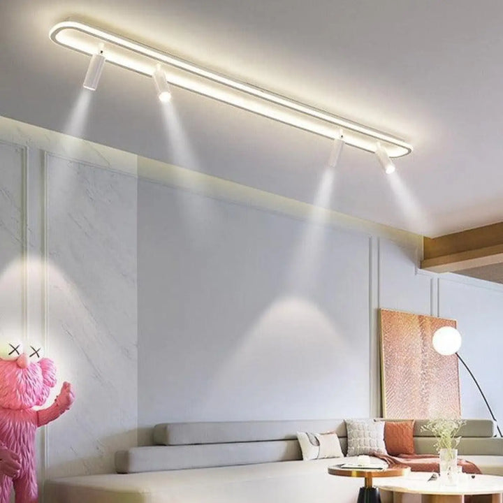Plafonnier Multiple LED en Aluminium Moderne