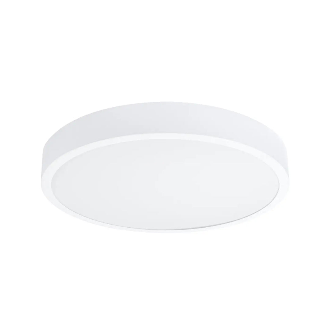 Luminaire plafonnier onyx 50 blanc led 3000k avec plafond rond design moderne et finitions mate pour couleurs intemporelles
