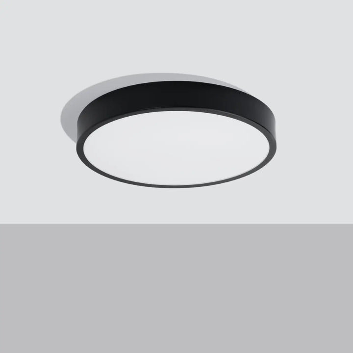 Luminaire plafonnier onyx 50 noir led 3000k avec finition mate design moderne pour plafond rond et couleurs intemporelles
