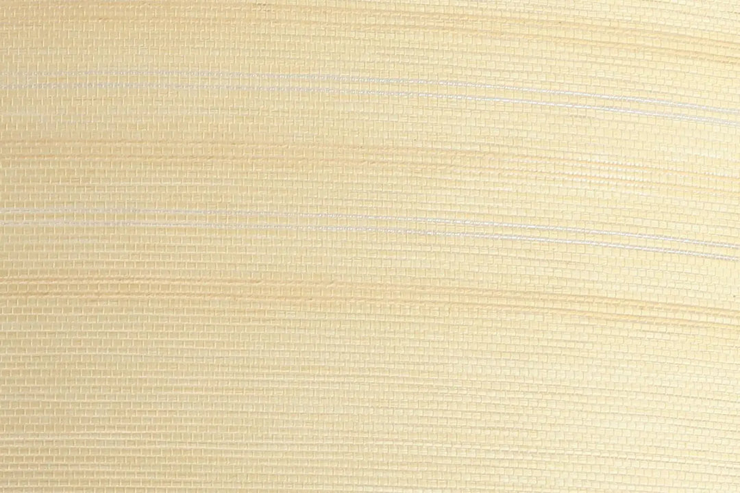 Plafonnier rond luminaire mesh tissu crème avec papier peint beige texturé motif tissé pour décoration intérieure