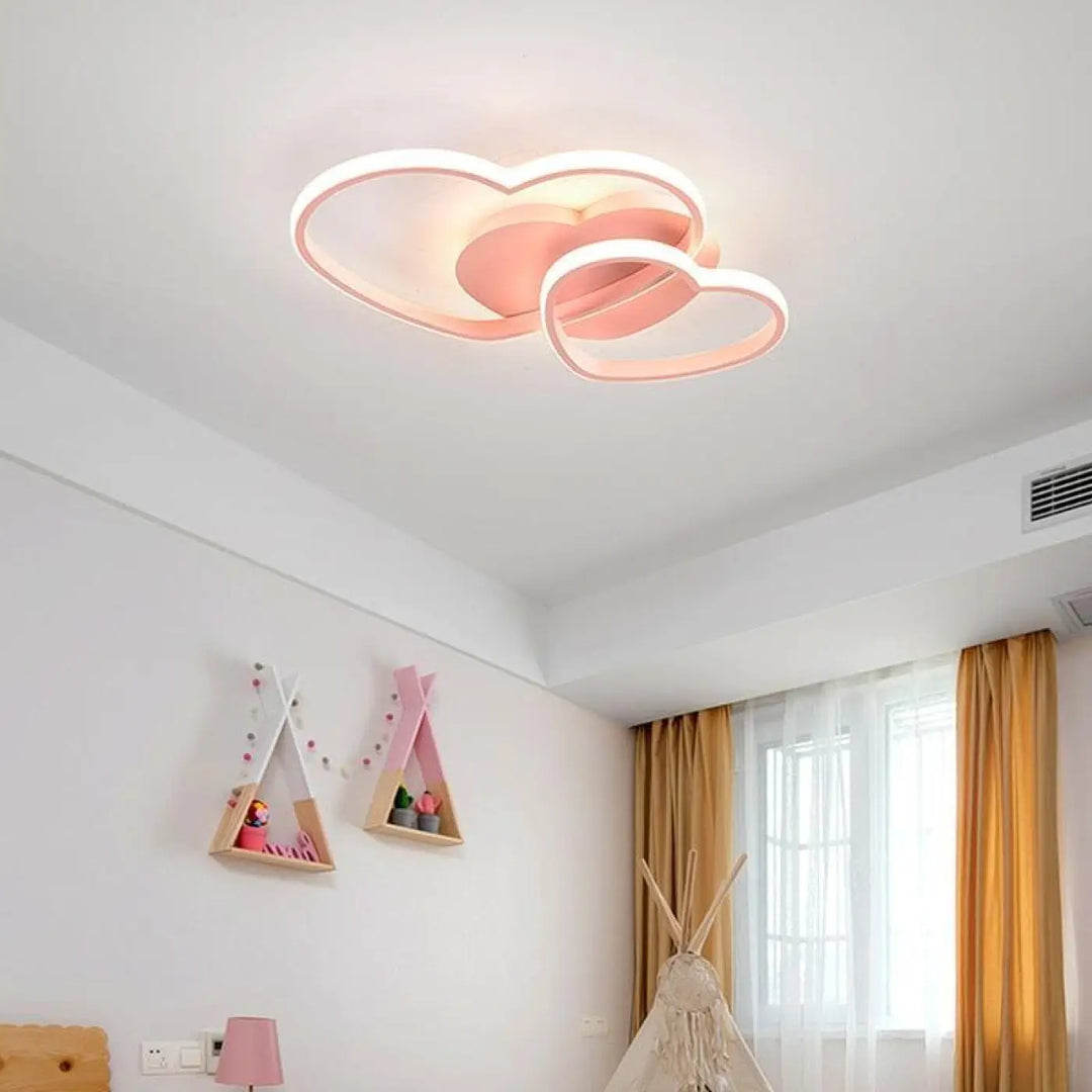 Luminaire Plafonnier Rose Forme De Cœur