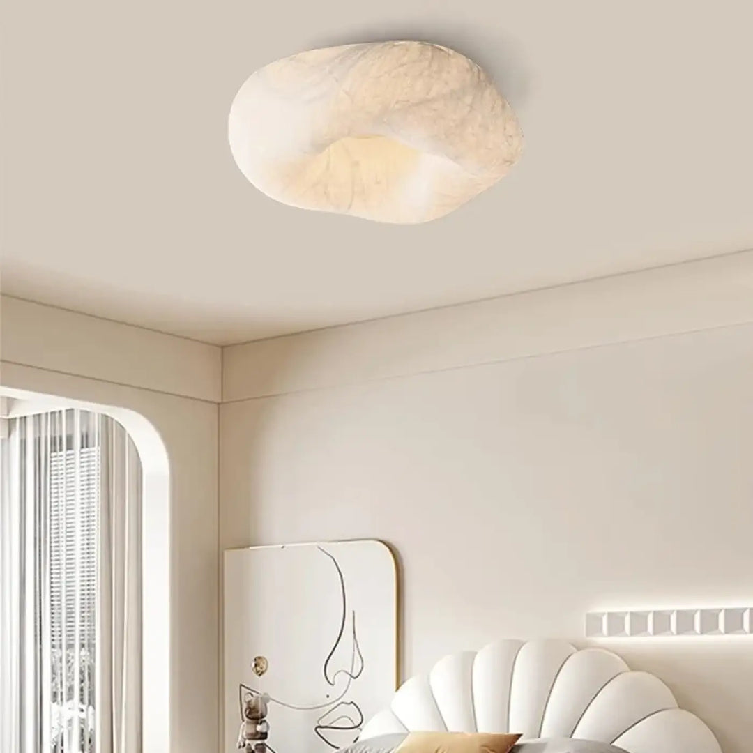 Plafonnier Sculptural En Forme Libre Style Nuage Crème

