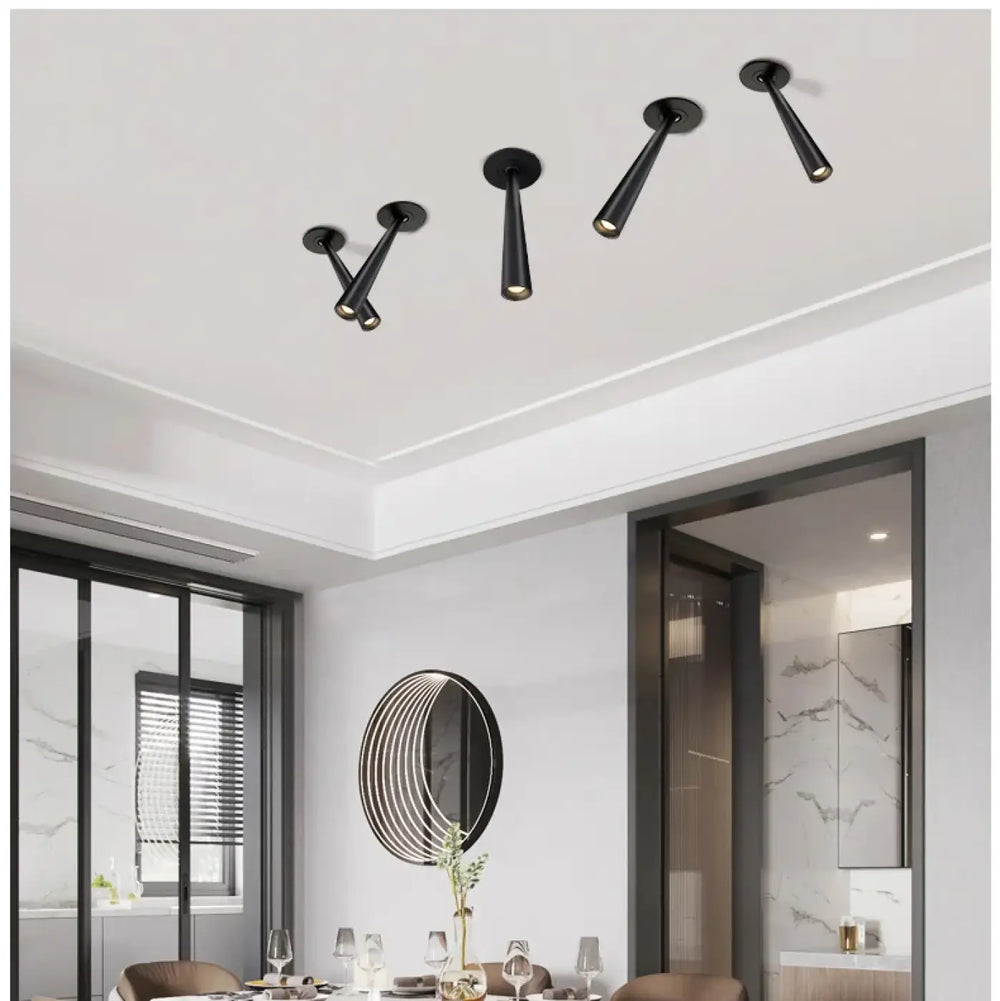 Plafonnier spot encastré design tube contemporain élégant