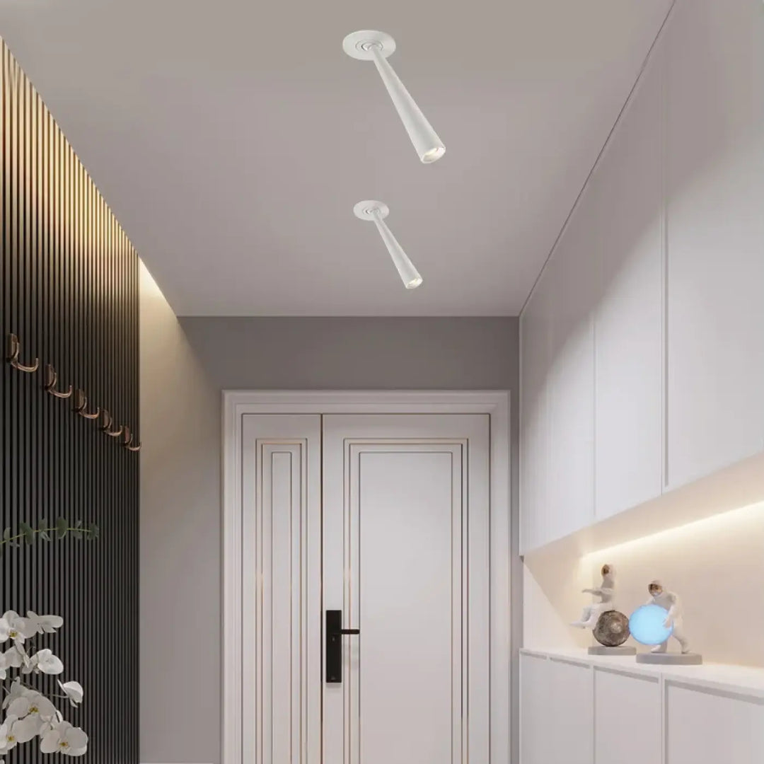 Plafonnier spot encastré design tube contemporain élégant
