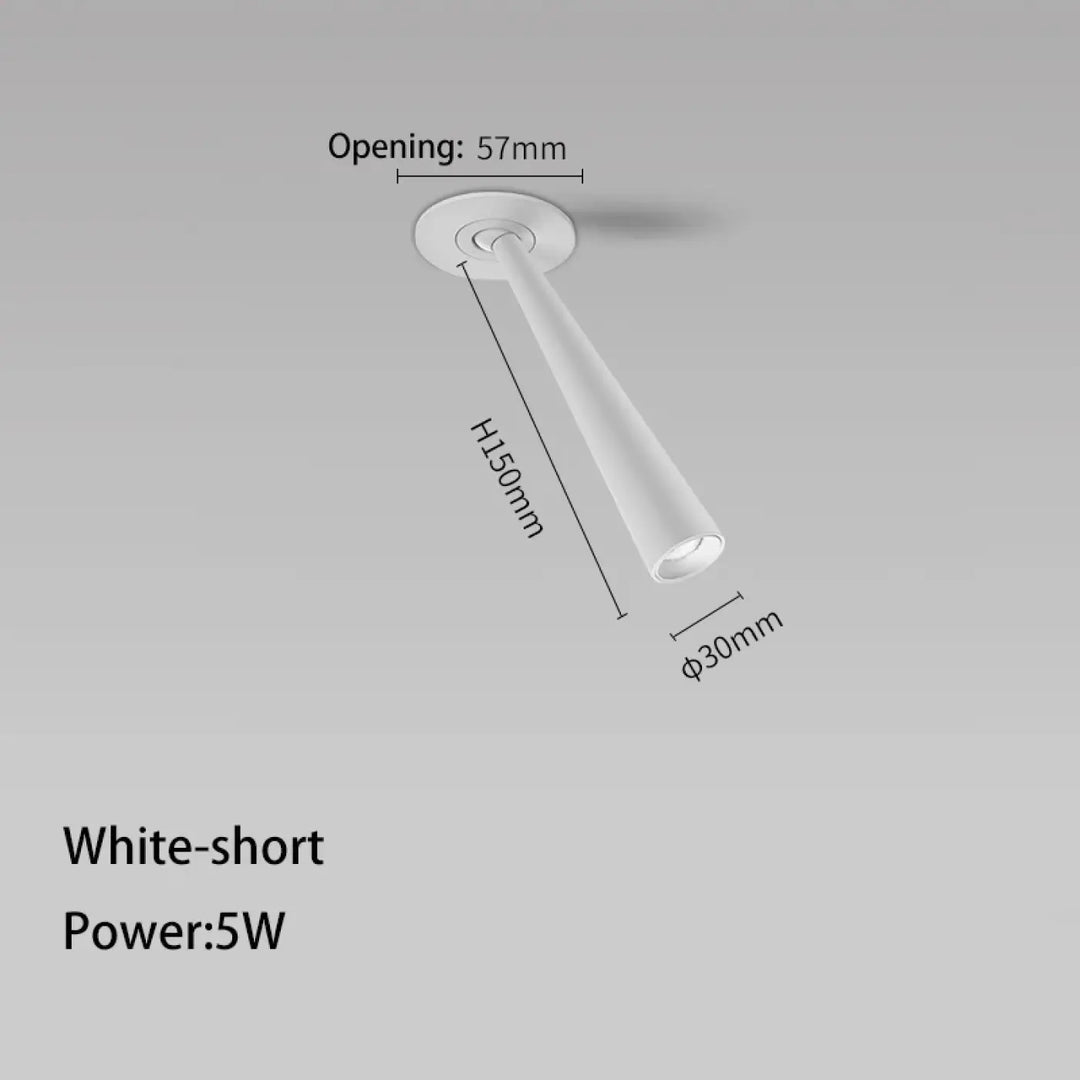 Plafonnier spot encastré design tube contemporain élégant