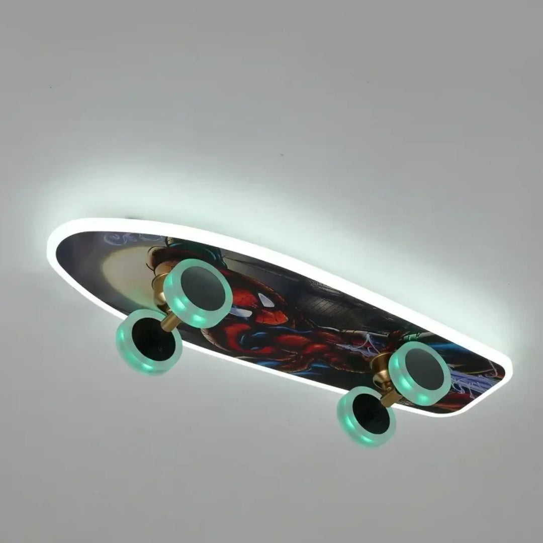 Creative Skateboard Ceiling Lights Nordic New Designer Children’s Room Lamps Modern Boy Girl Living Room Cartoon Decor