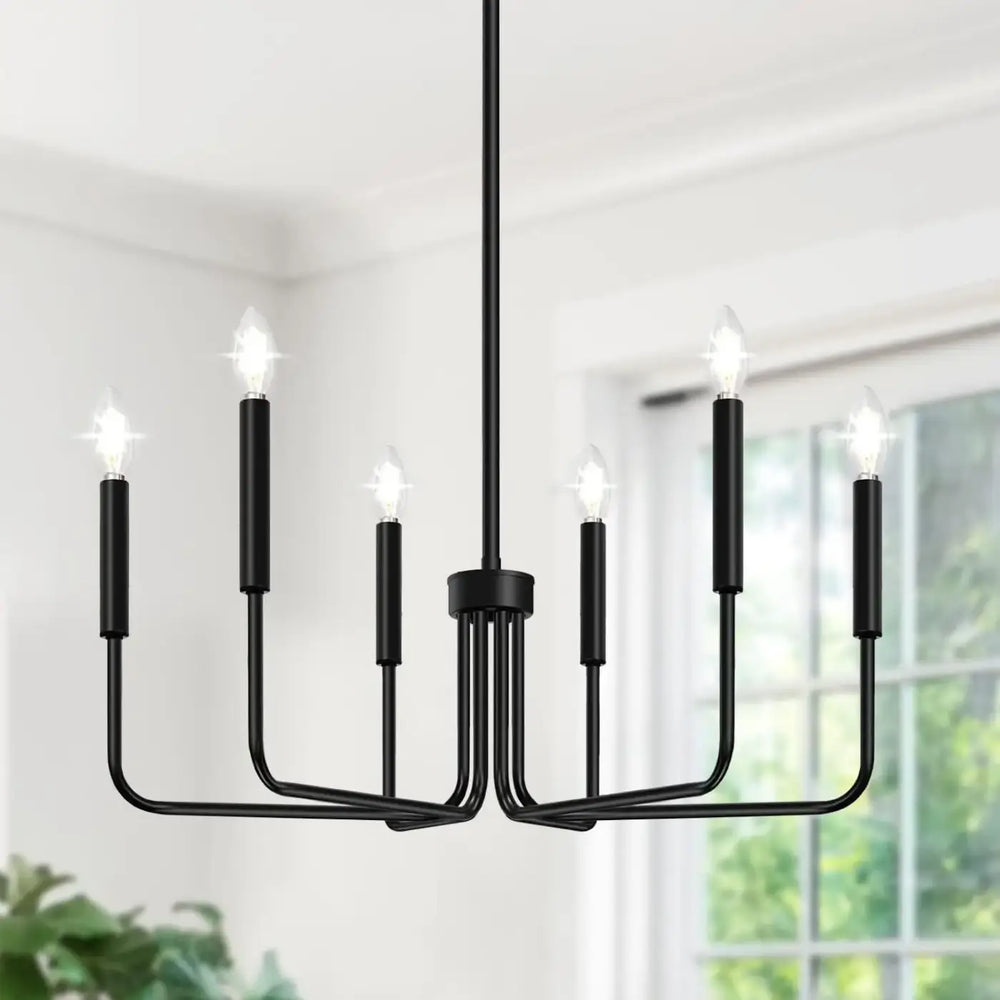 Suspension À 6 Bras Façon Chandelier Linéaire