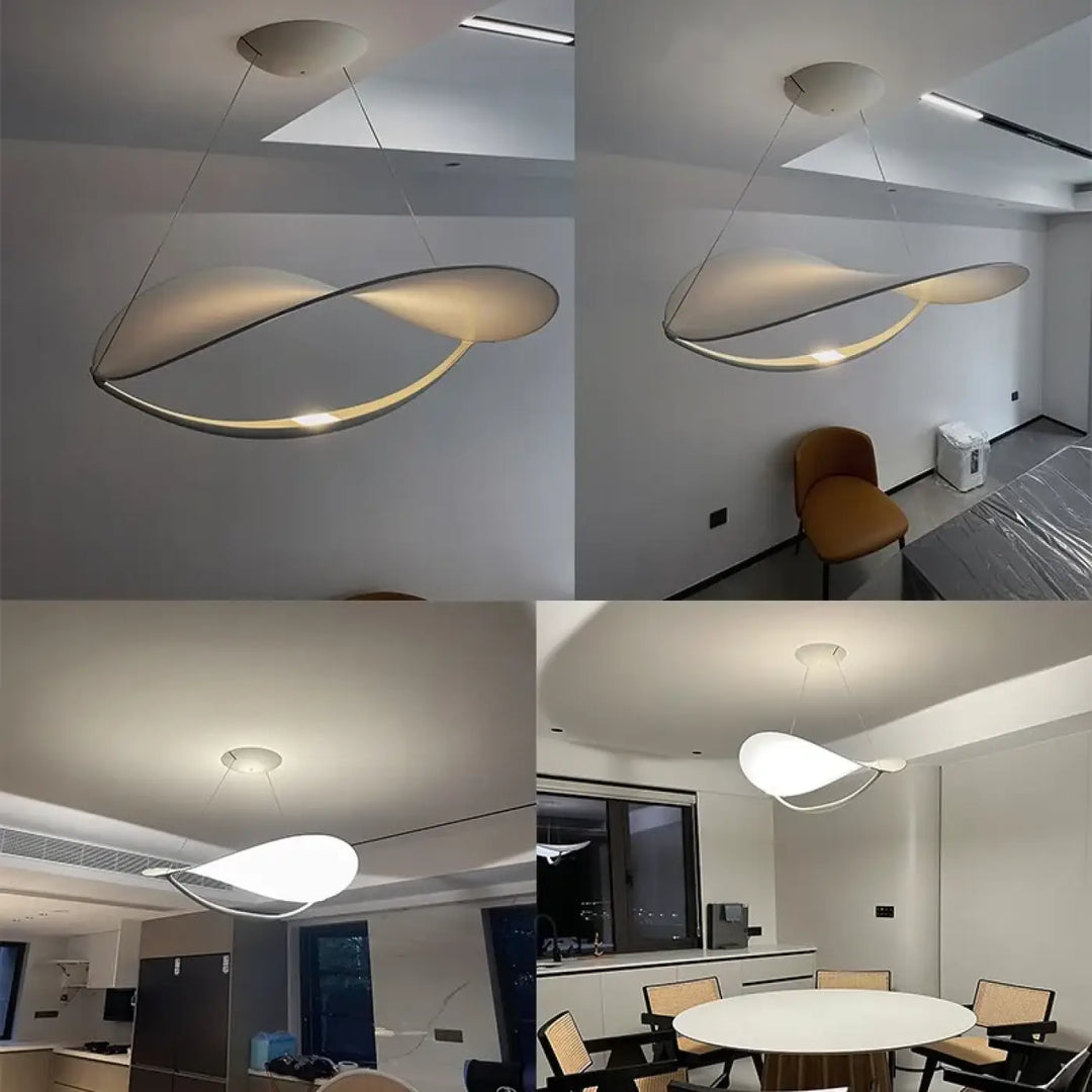 Suspension Atypique En Courbe Flottante Style Moderne

