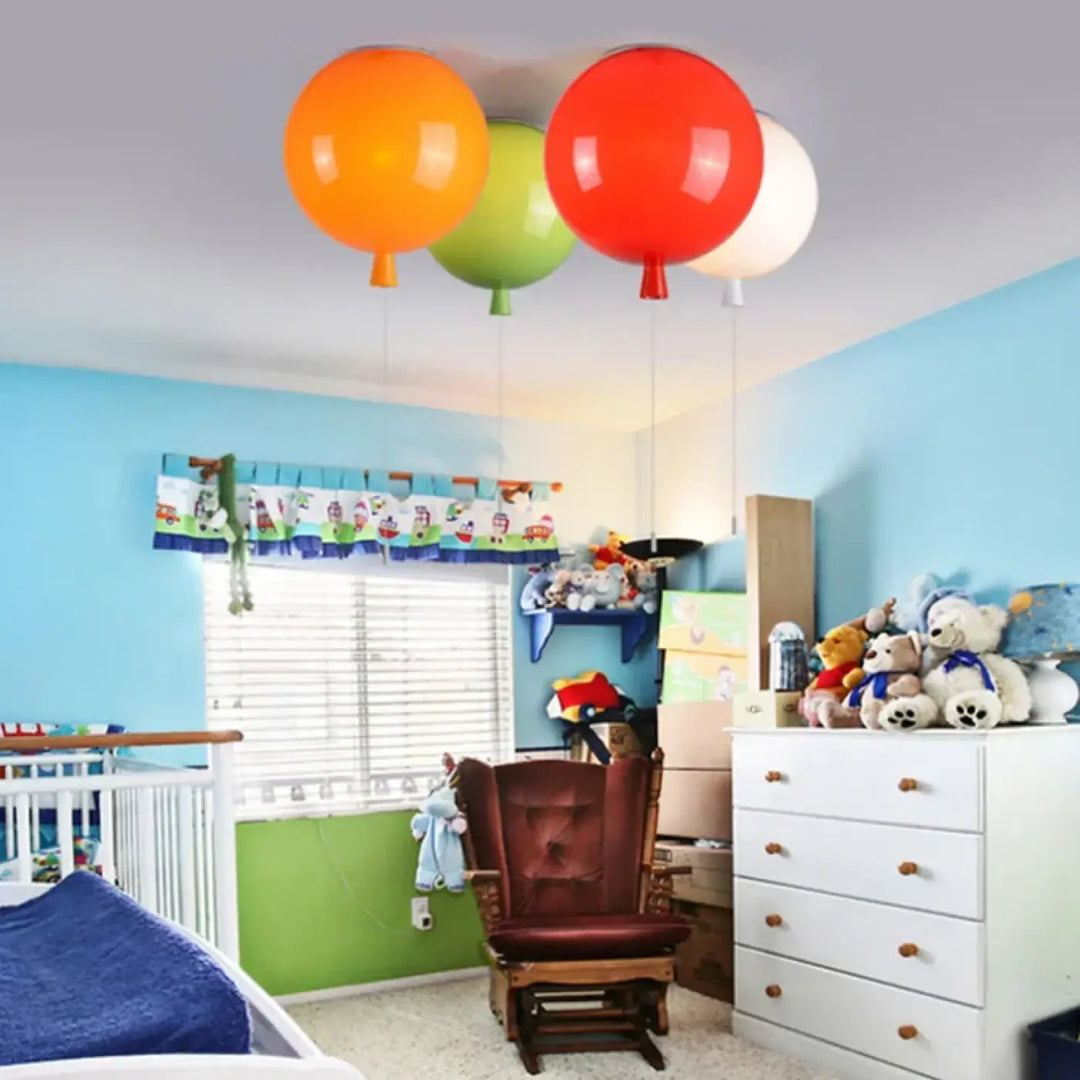 Suspension Ballon Coloré Design Ludique Idéal Chambre Enfant Moderne