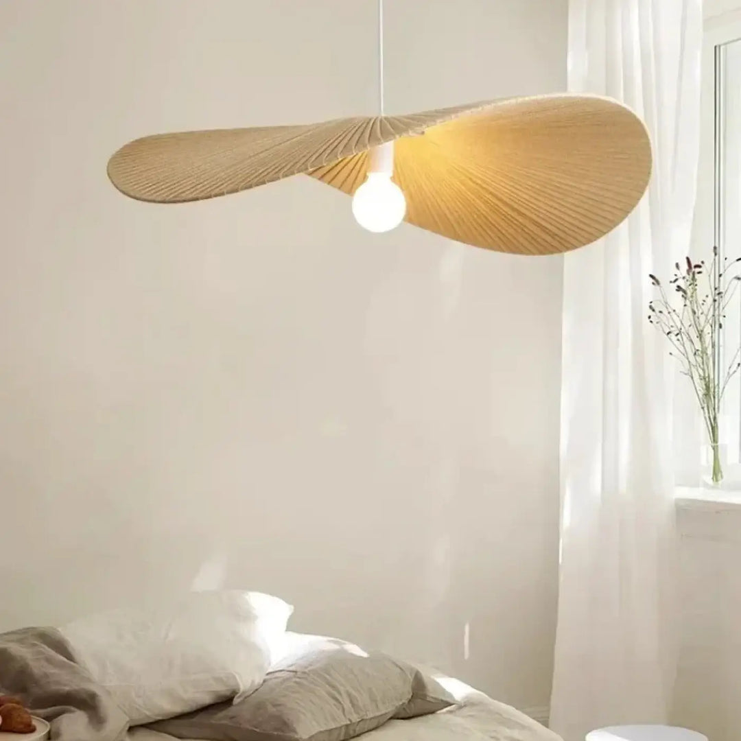 Suspension Blanche Design Organique Forme Ondulée Moderne et Légère