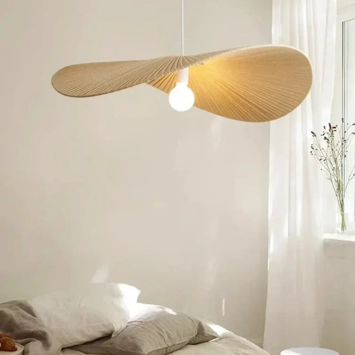 Suspension Blanche Design Organique Forme Ondulée Moderne et Légère