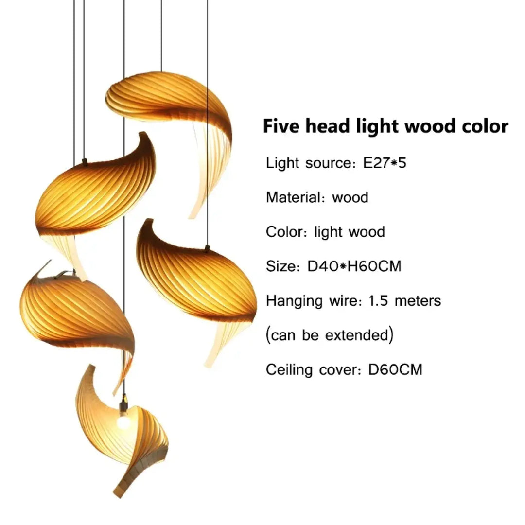 Suspension blanche forme organique design sculptural moderne

