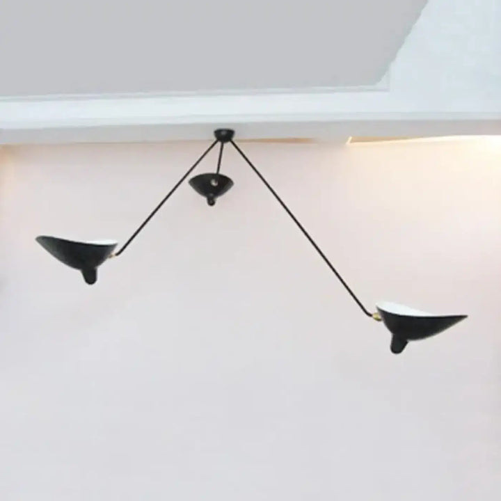 Suspension Les Bras Orientables Noire Style Atelier Cuisine Moderne

