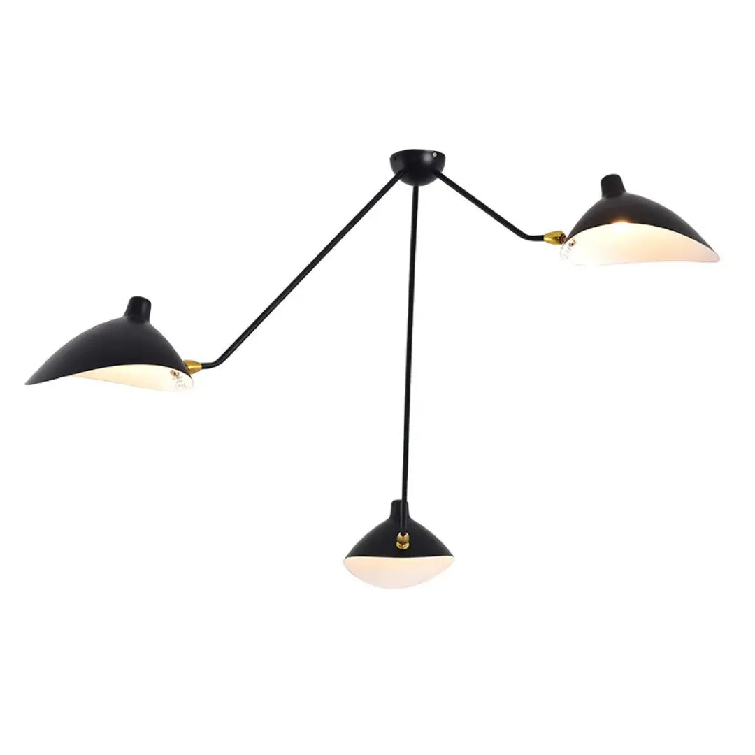 Suspension Les Bras Orientables Noire Style Atelier Cuisine Moderne

