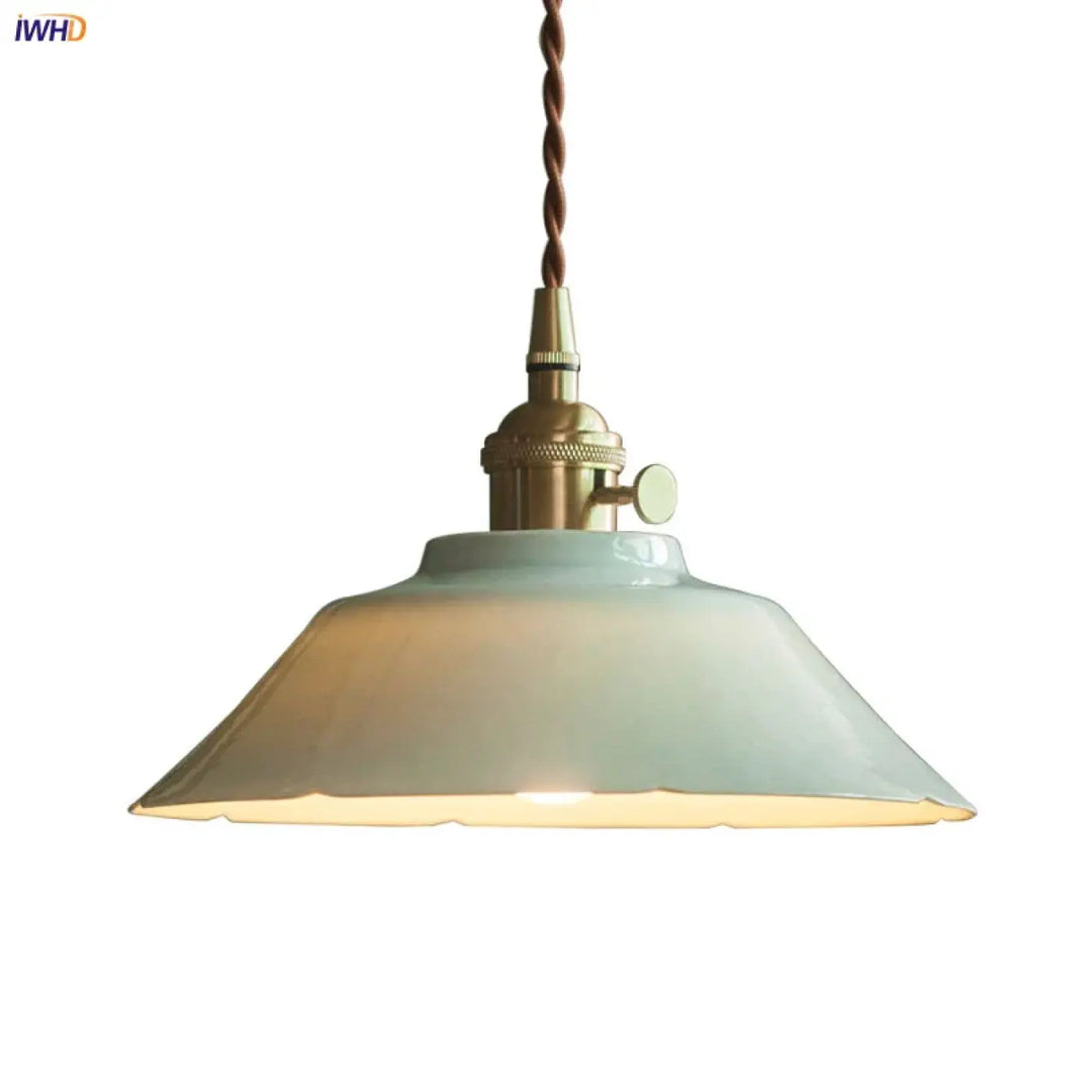 Suspension élégante style rétro beige chic vintage