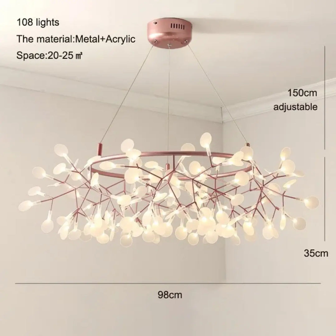 Suspension contemporain lumières design moderne élégant