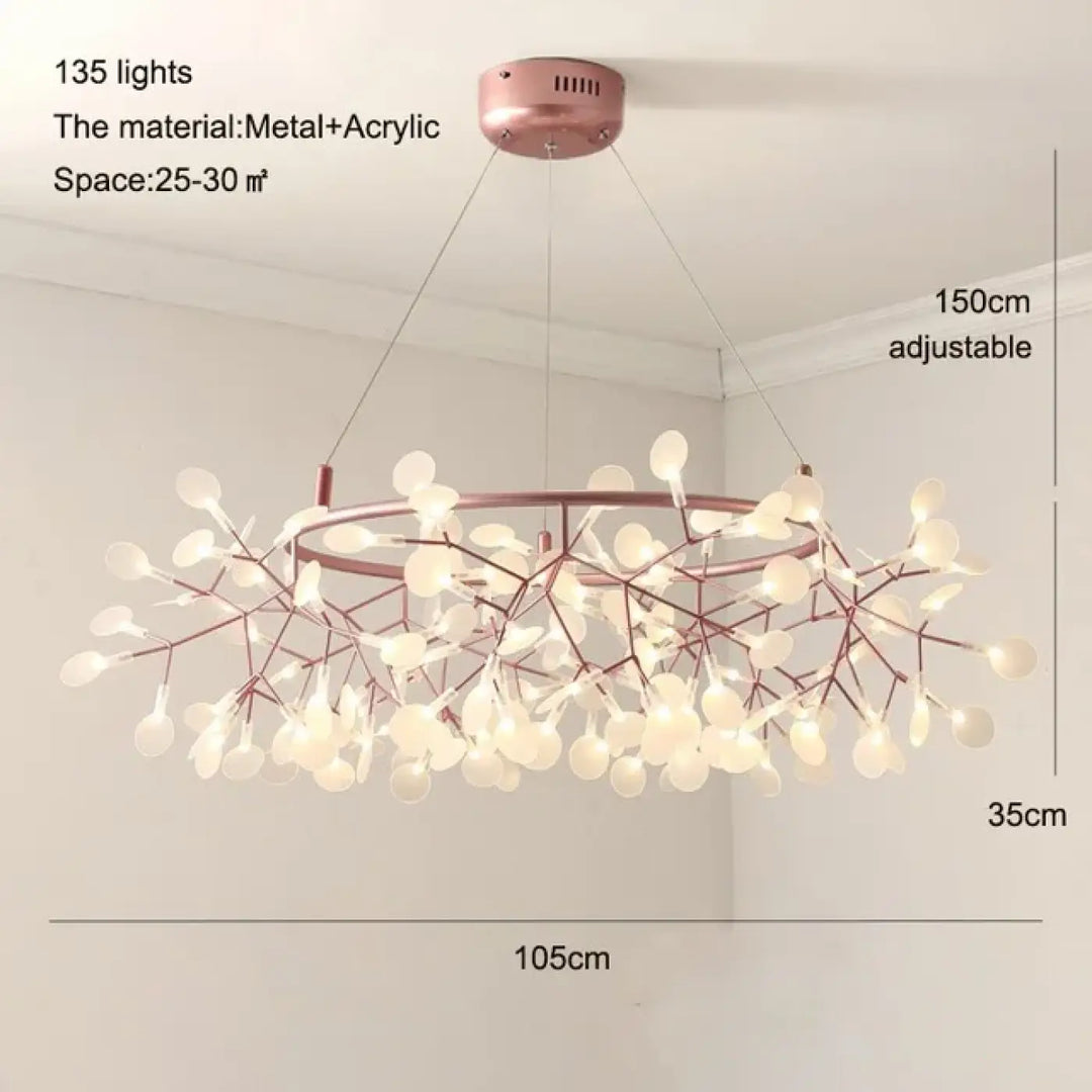 Suspension contemporain lumières design moderne élégant