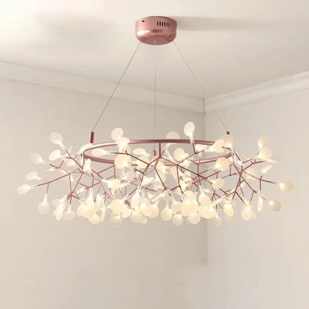 Suspension contemporain lumières design moderne élégant