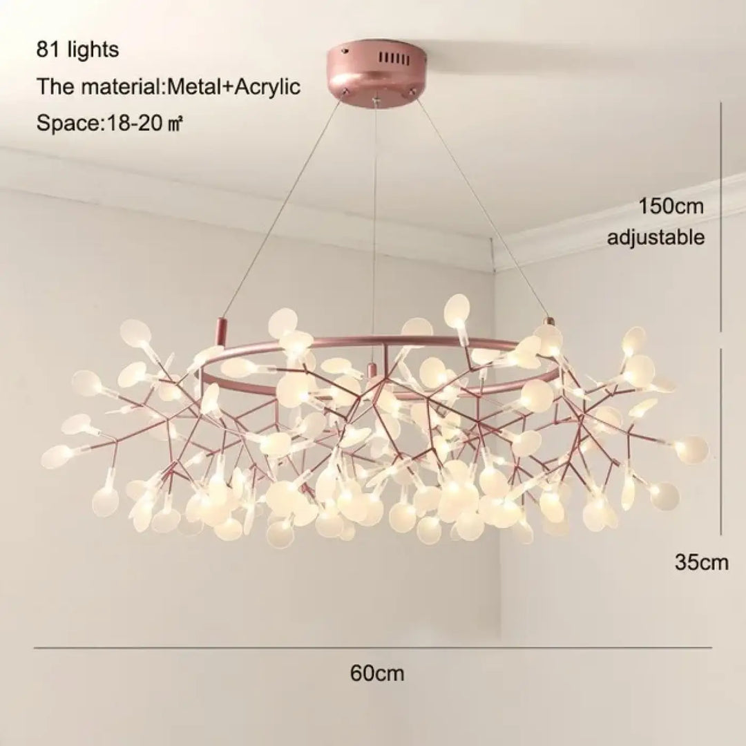 Suspension contemporain lumières design moderne élégant
