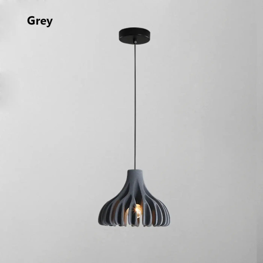 Suspension Contemporaine En Bois Et Couleur Chic Élégante