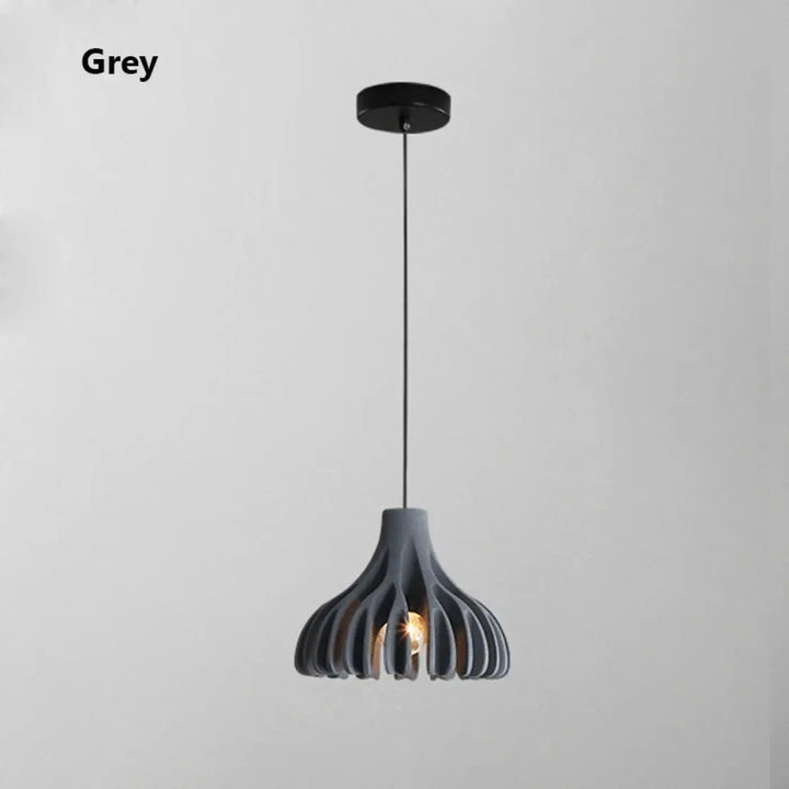 Suspension Contemporaine En Bois Et Couleur Chic Élégante