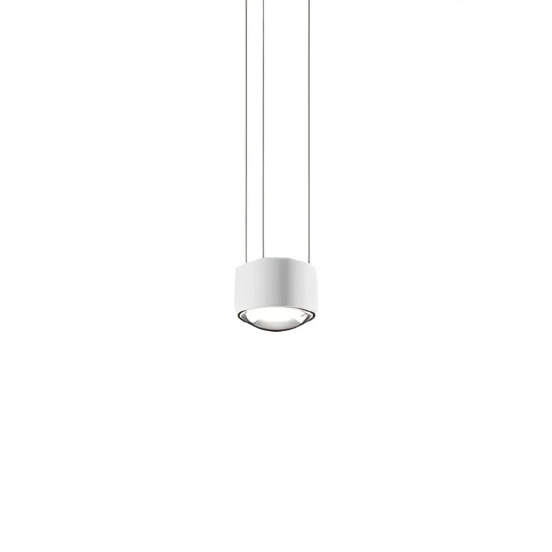 Suspension contemporaine dorée à lignes lumineuses fines moderne