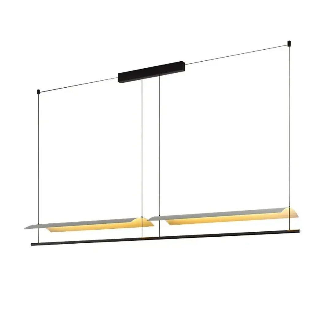 Suspension contemporaine minimaliste noir style chic