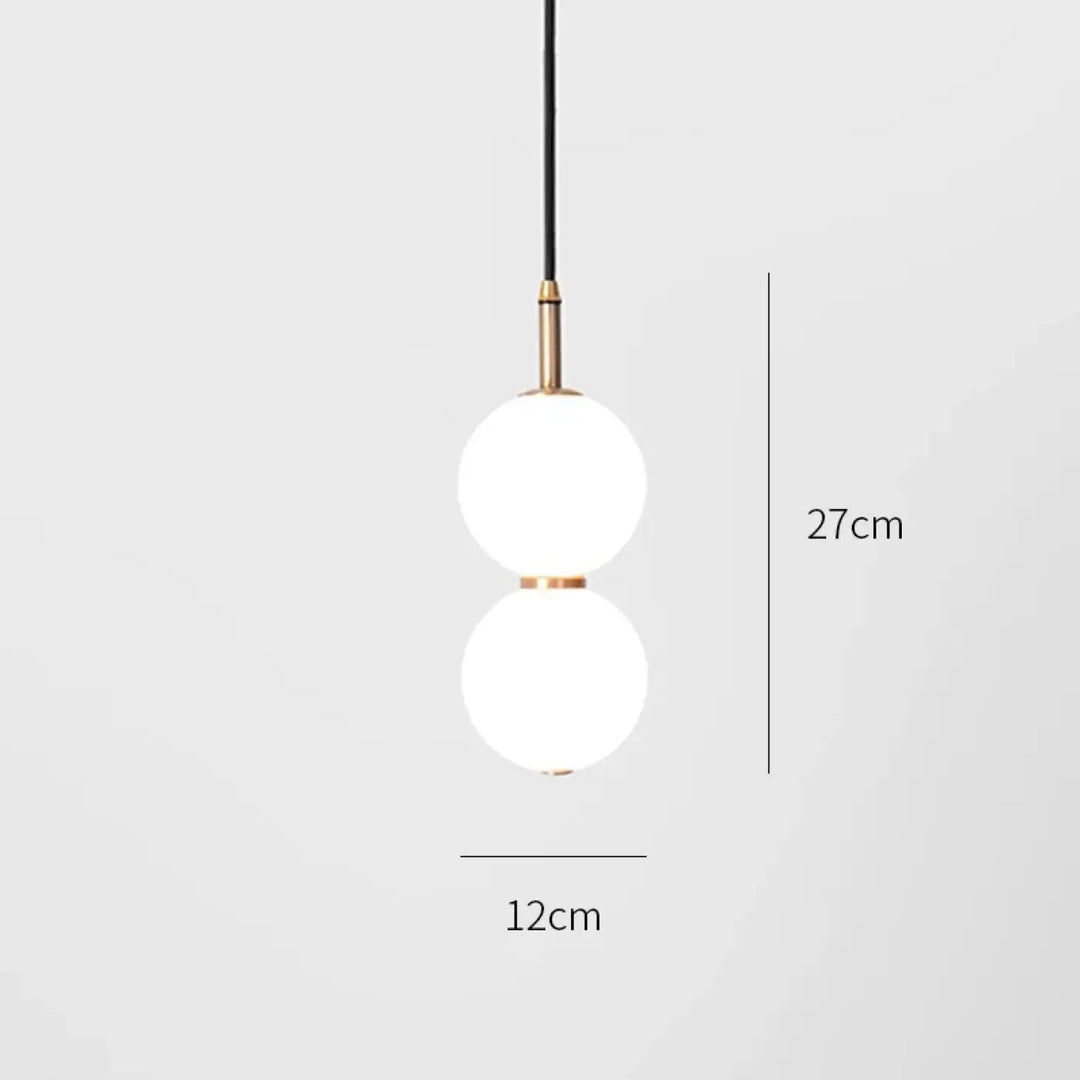 Suspension Contemporaine Globe Verre Transparent Élégante

