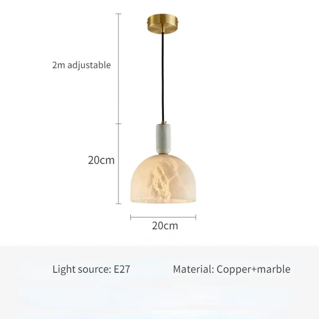 Suspension en marbre élégance minimaliste style raffiné