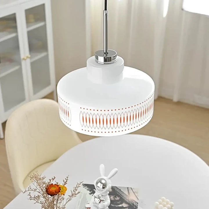 Suspension Cylindrique Vintage Crème Pour Ambiance Douce

