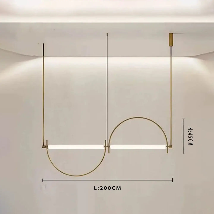 Suspension décorative design géométrique moderne