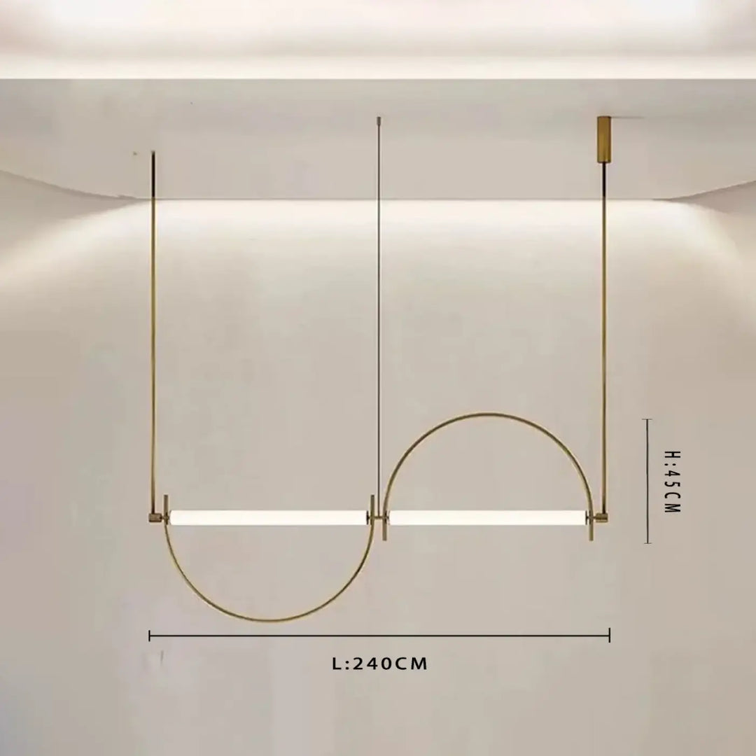 Suspension décorative design géométrique moderne