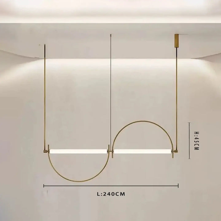 Suspension décorative design géométrique moderne