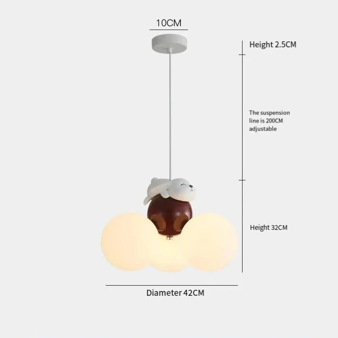 Suspension décorative enfant en forme de nuage style doux