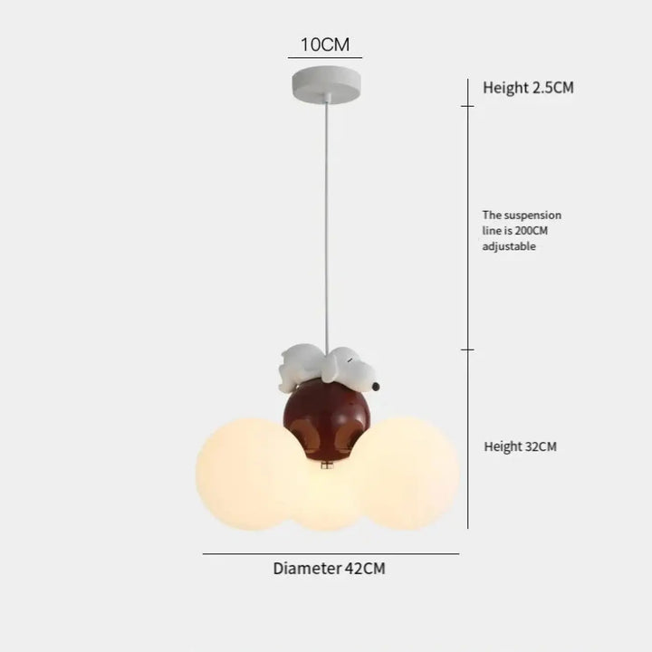 Suspension décorative enfant en forme de nuage style doux