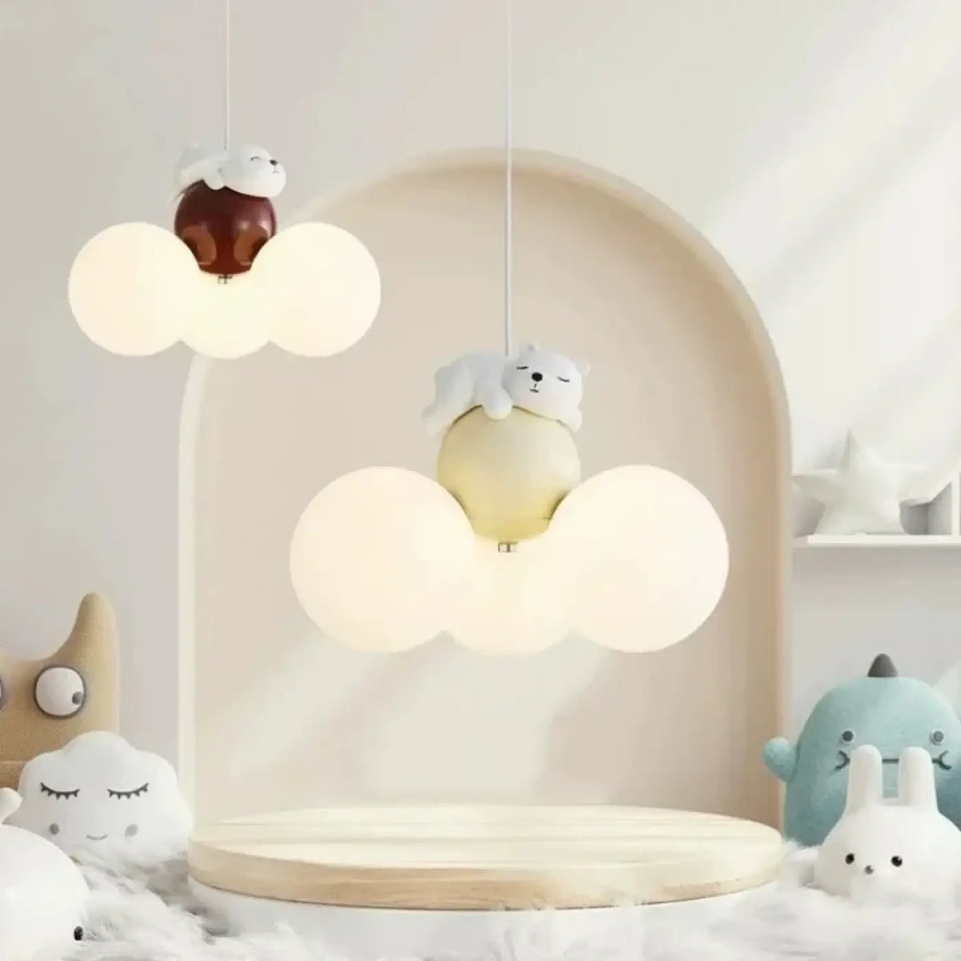 Suspension décorative enfant en forme de nuage style doux