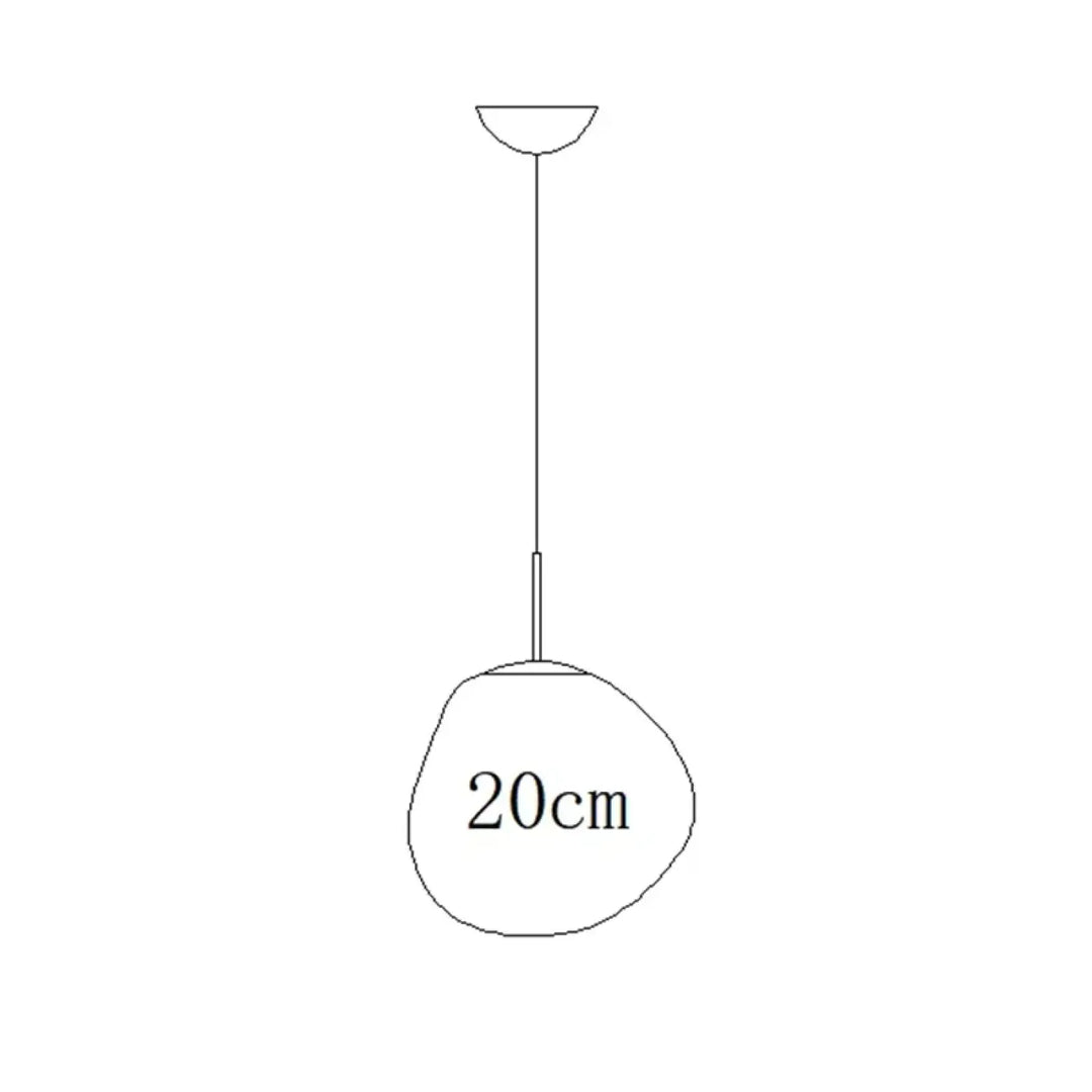 Suspension design en acrylique moderne élégant chic doré