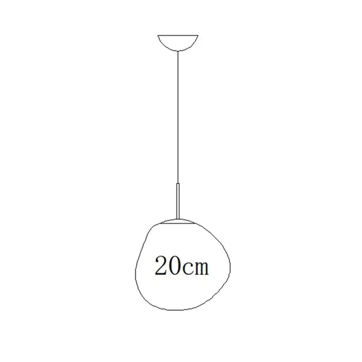 Suspension design en acrylique moderne élégant chic doré