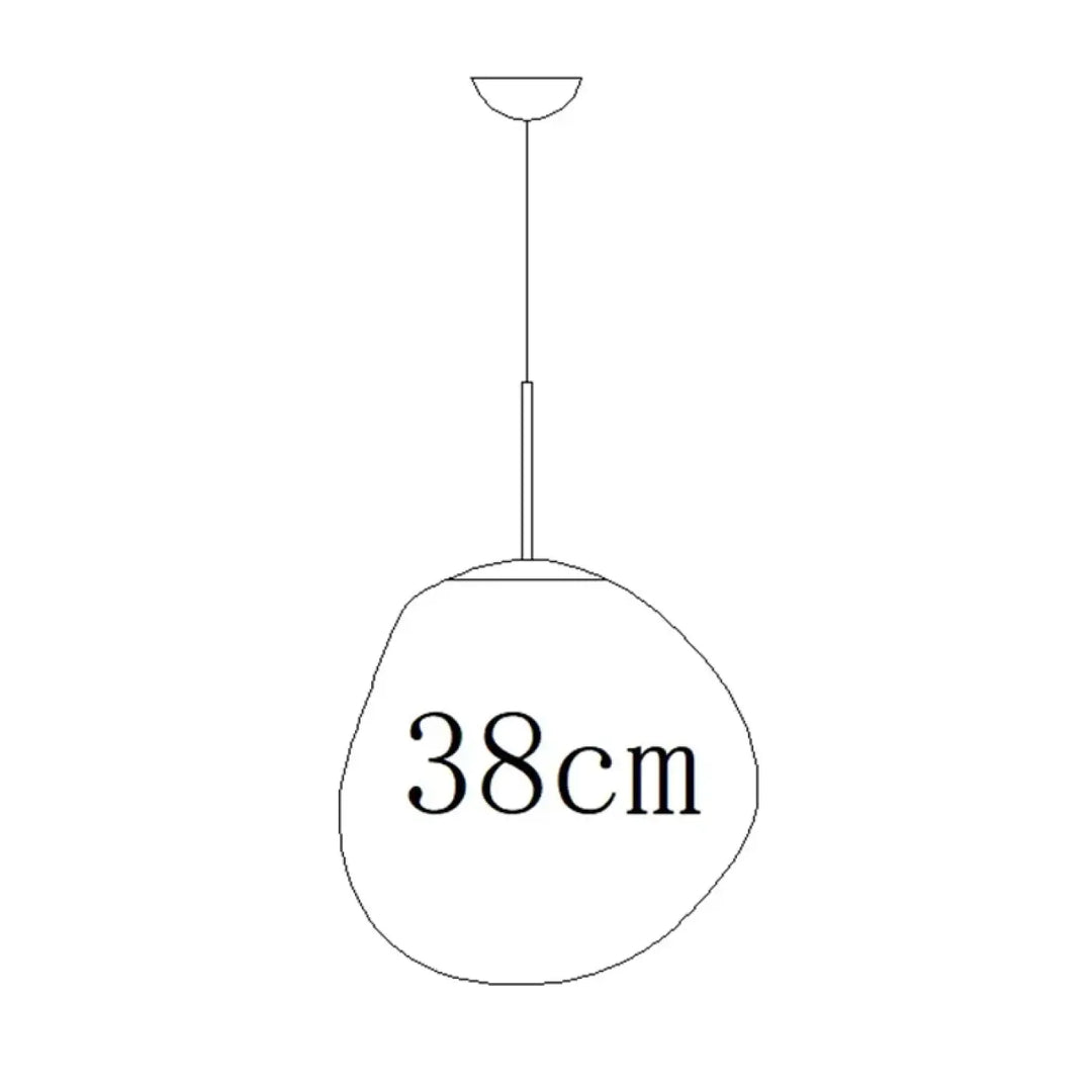 Suspension design en acrylique moderne élégant chic doré