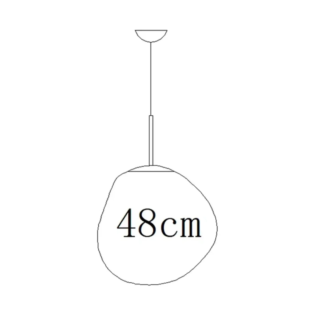 Suspension design en acrylique moderne élégant chic doré