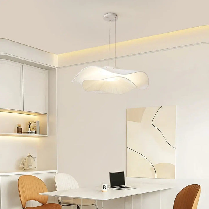 Suspension blanc tissu métal style aérien décoration chic