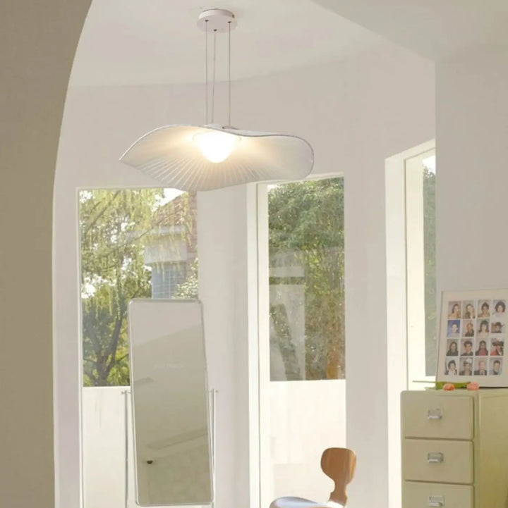 Suspension blanc tissu métal style aérien décoration chic
