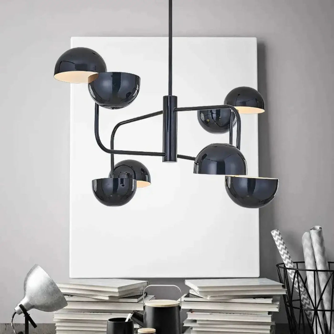 Suspension Design Boules Chromées Effet Miroir Contemporain