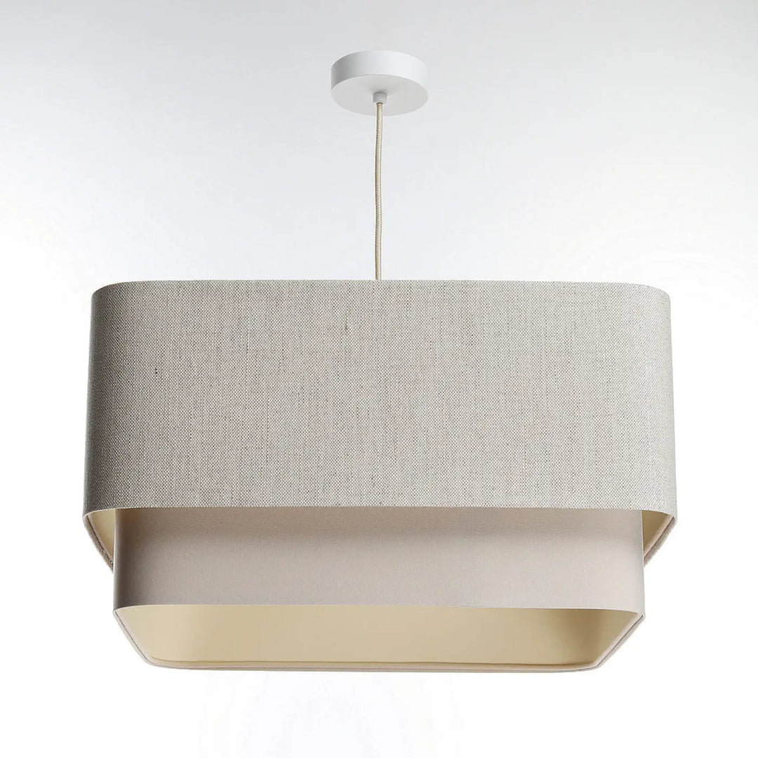Pendant lamp Kwadro Duo – Creme