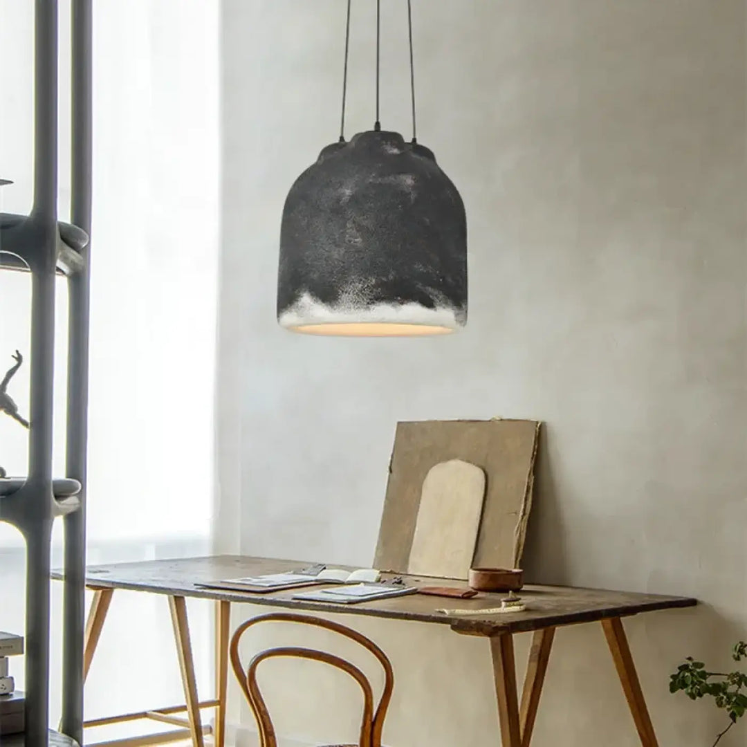 Suspension Design En Céramique Noire Ou Beige Élégante

