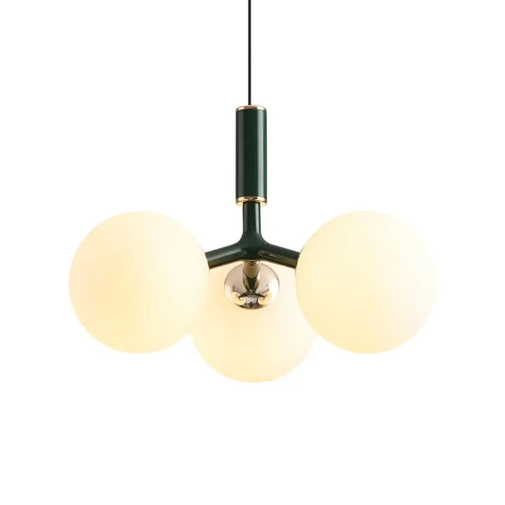 Suspension contemporaine à boules lumineuses chic style