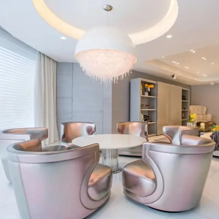 Suspension design demi sphère avec cristaux éblouissants